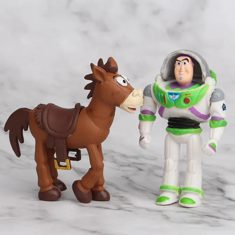 

7pcs/set Disney Toy Story 2nd Generation Hudi Buzz Lightyear Jessie Hug Dragon Hand Office Aberdeen Toy Cake Decoration