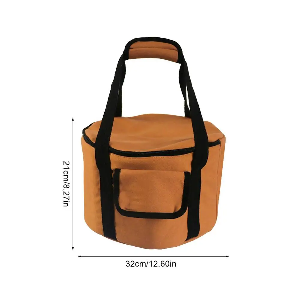 

13.7L Waterproof Camping Cookware Tote Bags Portable Travel Picnic BBQ Cutlery Storage Container Canvas Box