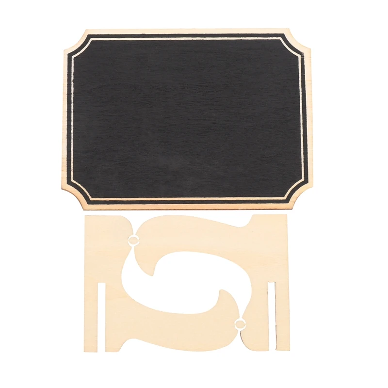 

20 Pack Mini Chalkboards with Support Easels Stand,Place Cards Small Rectangle Little Wood Blackboard for Weddings Birthday Part