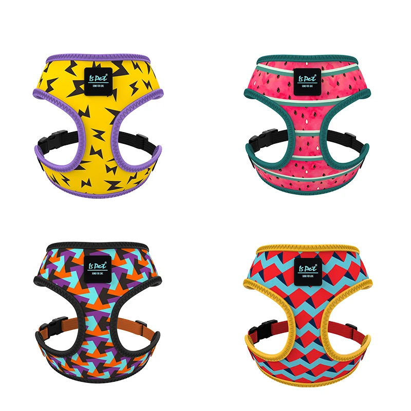 

Fashion Dog Harness with Cute Pattern and Bright Color in Breathable Fabric