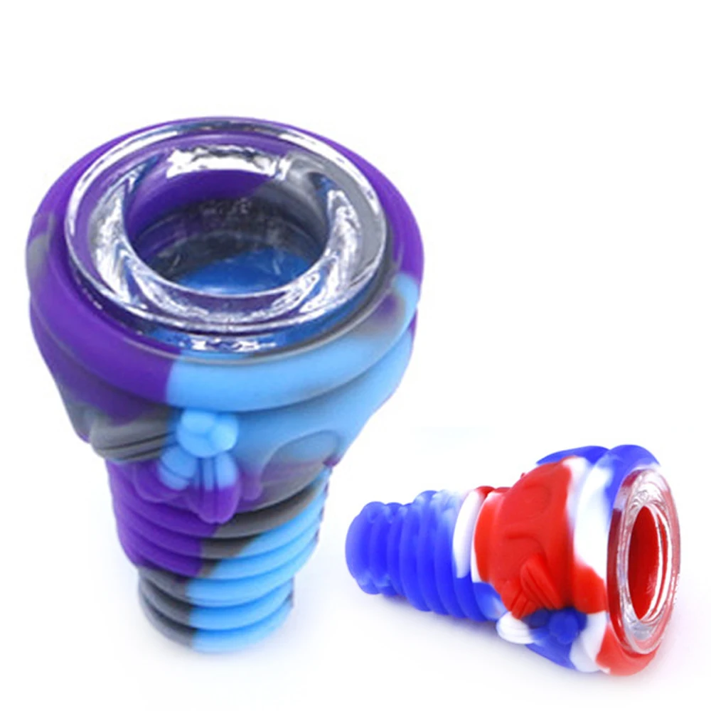 

50Pcs Shisha Bowls Glass Hookah Bowls High Temperature Resistance For Tobacco Paste Smoke cream Water Pipe Smoking Accessories