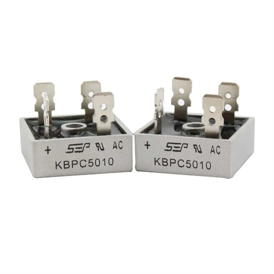 Контактор KBPC5010 2 шт. контактор диодный мост выпрямительный диод 50A 1000 В KBPC 5010