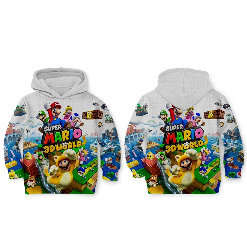 

Super Mario Kids Cloth pattern Cartoon Children's wear 3d hoodies/boy sweatshirt Cartoon Hot Movie pant style-6