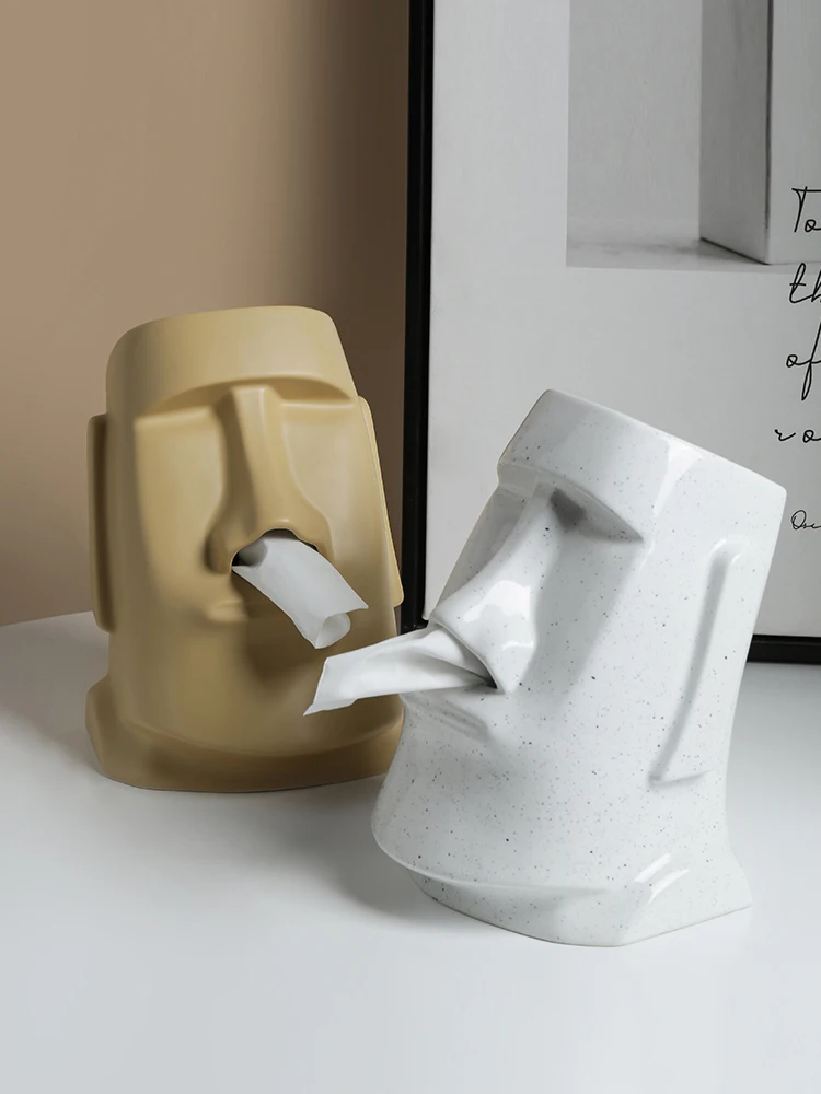 

Creative Funny Tissue Box Toilet Paper Holder Nordic Tissue Box Luxury Storage Containers Servilletero Desk Accessories BK50ZJ