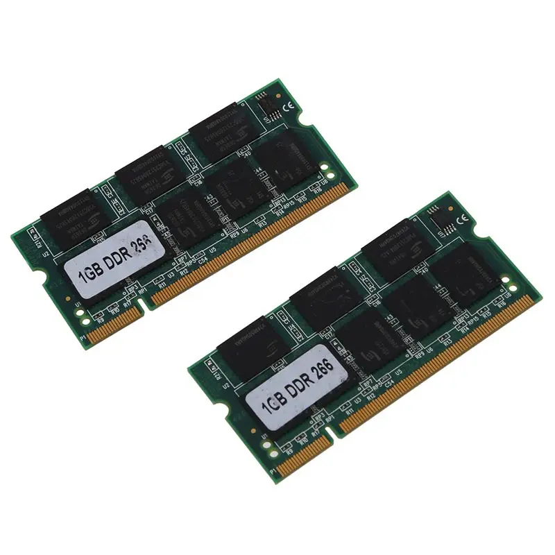 

2X 1GB 1G Memory RAM Memory PC2100 DDR CL2.5 DIMM 266Mhz 200-Pin For Notebook Laptop