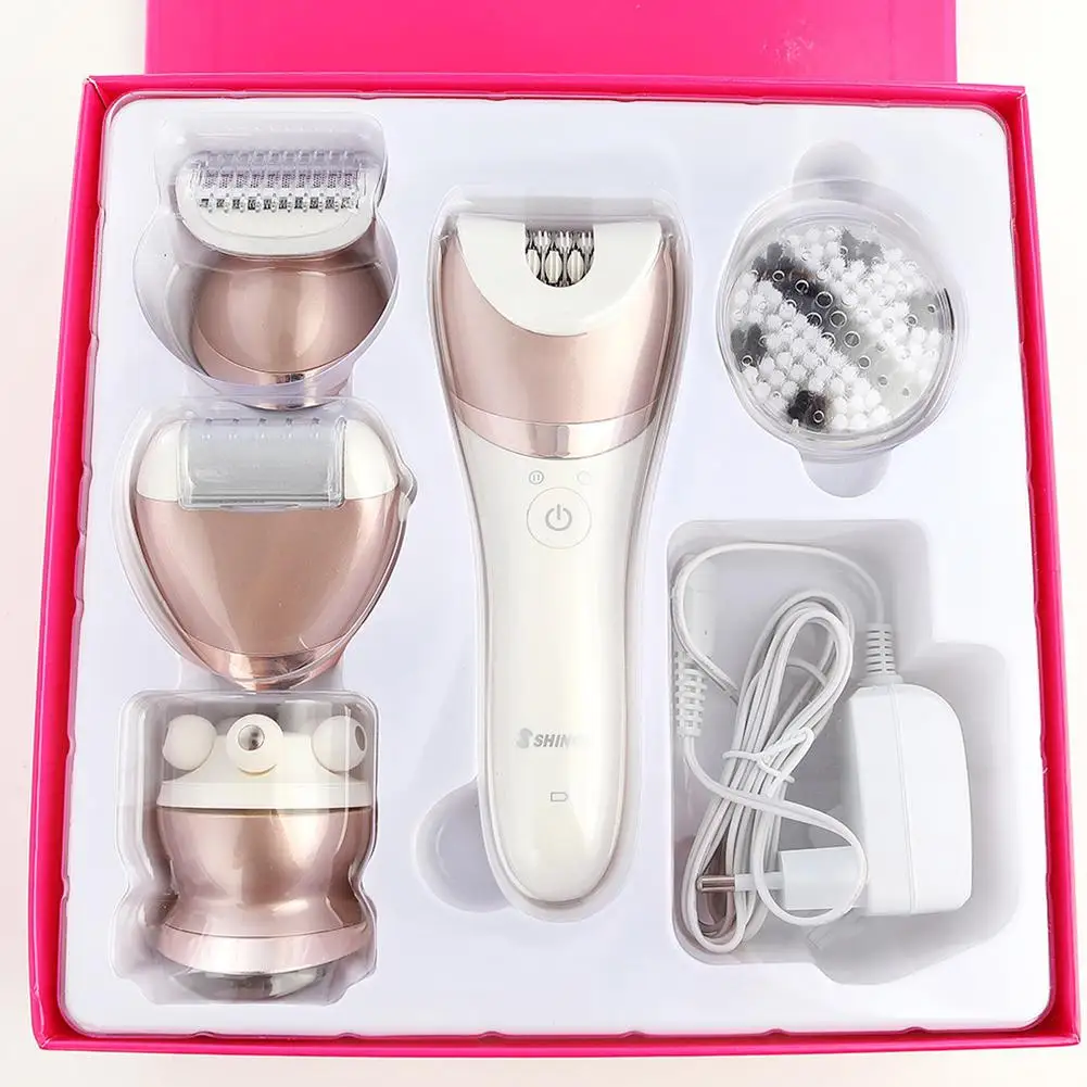 5 в 1 Электрический эпилятор для женщин бритва тела удаление волос Депиляционная