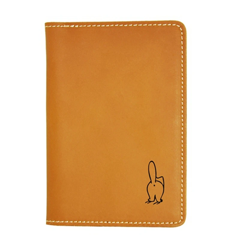 Funny Cat Passport Cover Travel Wallet Simple Card Holder Purse Custom Name Leather wallet | Багаж и сумки