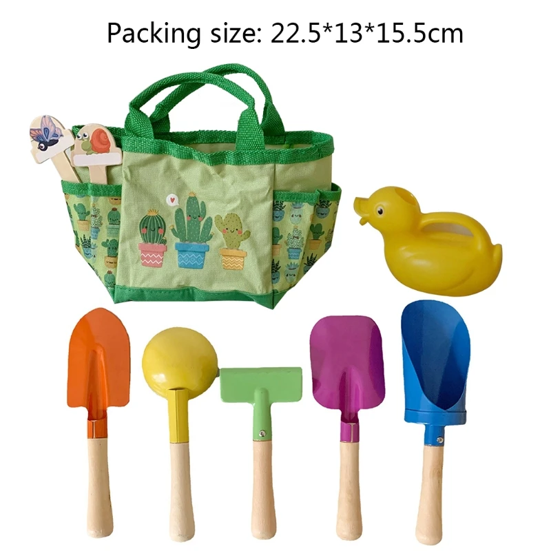 

Garden Tool for Children 9 Pieces Kids Garden Tools Play Tools Set with Shovel Garden Toy Set for Boys Girls