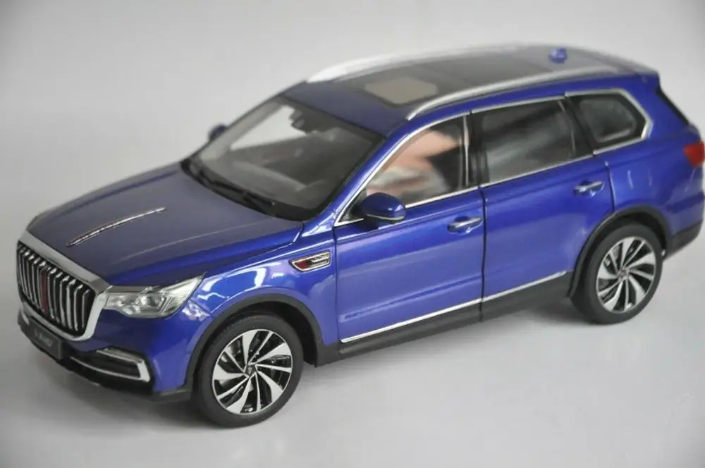 

1:18 литая модель для FAW Hongqi HS7 2019 синий роскошный внедорожник из сплава игрушечный автомобиль миниатюрные коллекционные подарки T2