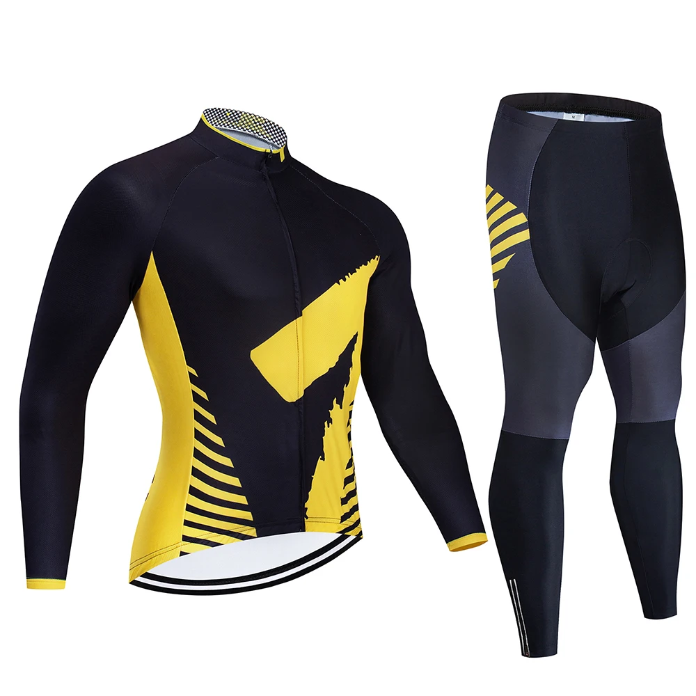 

2020 ropa team Autumn long sleeve cycling men's clothing shirt suit outdoor Quick dry Jersey MTB bicycle clothing suit