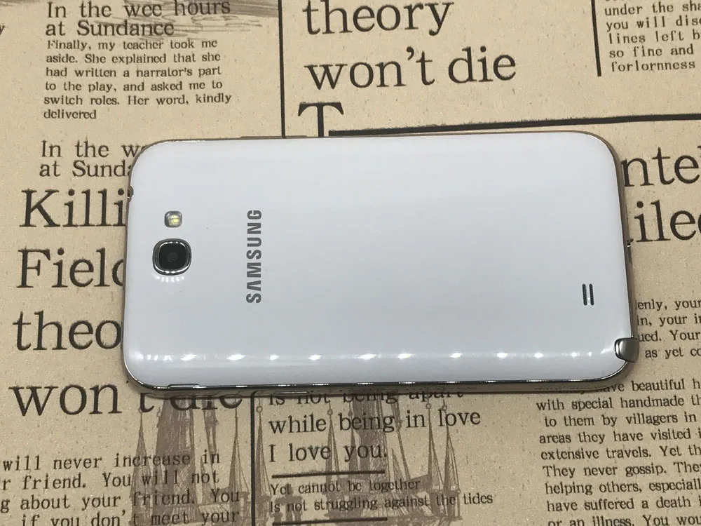 Разблокированный samsung Galaxy Note 2 II N7100 мобильный телефон 5," четырехъядерный 8MP gps WCDMA Восстановленный смартфон