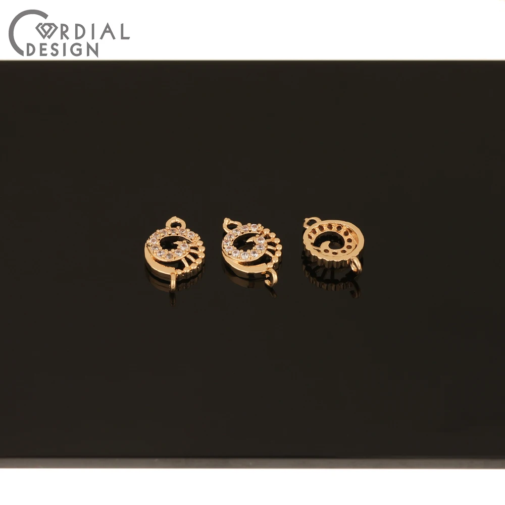 

Cordial Design 50Pcs 10*16MM Earrings Accessories/CZ Making/DIY Connectors/Round Shape/Hand Made/Jewelry Findings & Components