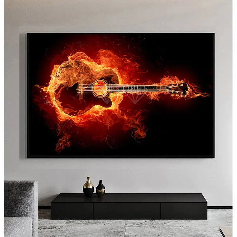 

Diamond Painting Kit, 5D DIY Diamond Embroidery, Full Round/square Diamond Mosaic, Music Guitar Art Cross Stitch Home Decoration