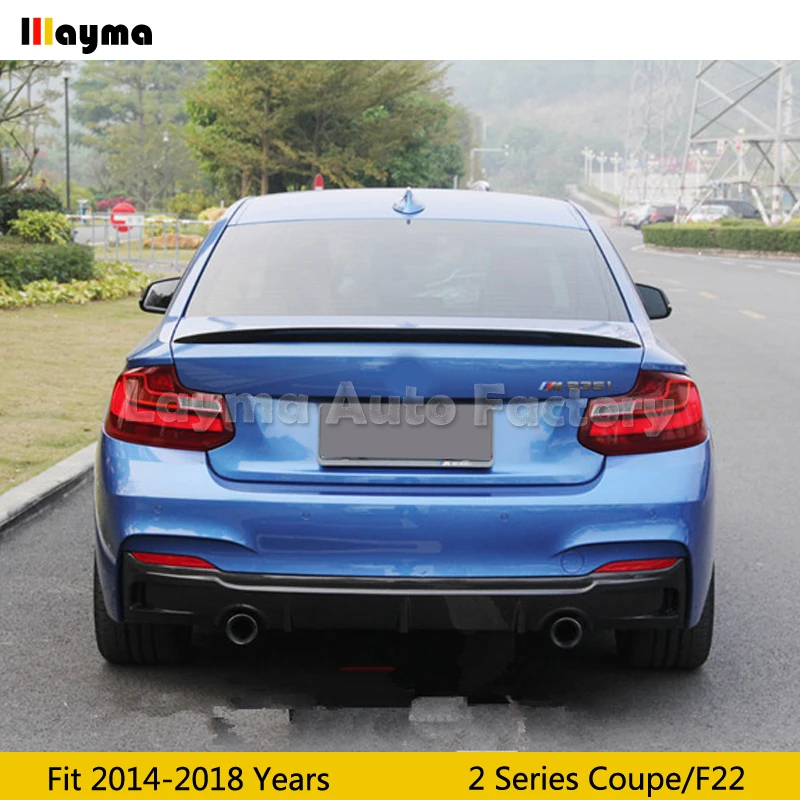 Стильный спойлер для заднего багажника из углеродного волокна BMW 2 серии Купе F22