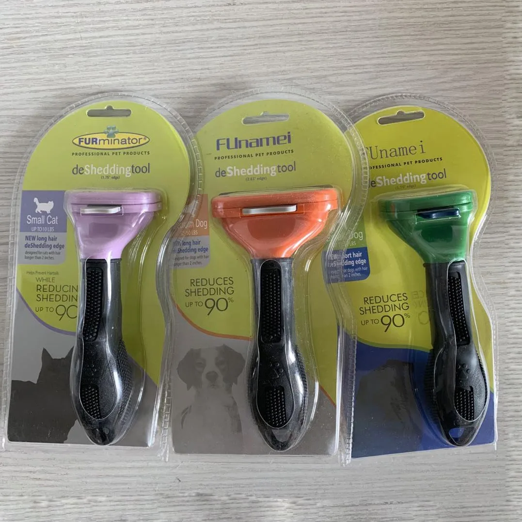 

Comfortable Pet Hair Removal Comb Cats Dog soft Grooming Brush Puppy Kitten Shedding massage Detachable Dogs cats Clean Tools