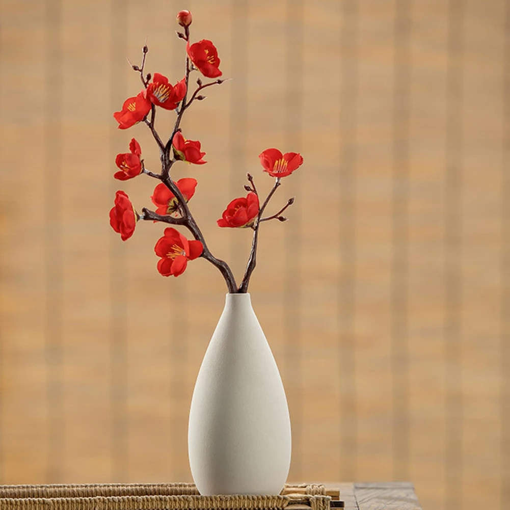 Искусственная ветка цветущей сливы имитация цветка украшение стола для дома