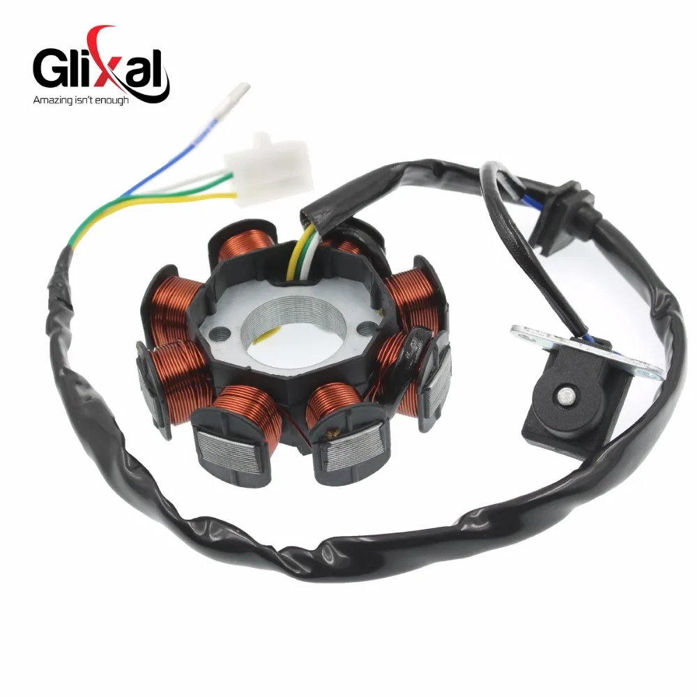 Glixal GY6 49cc 50cc статор переменного тока с 8 катушками для 139QMB 139QMA китайский мопед