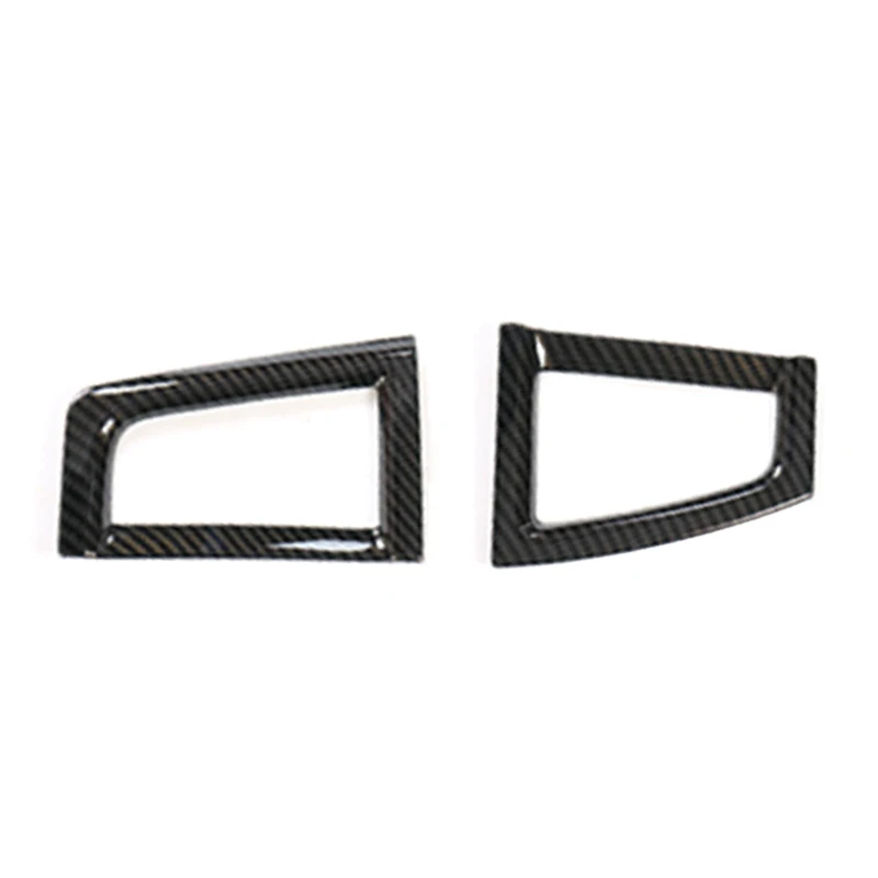 

2pcs Car Carbon Fiber Print Navigation Panel Air Outlet Trim fit for Toyota Highlander 2015 2016 2017 2018 2019