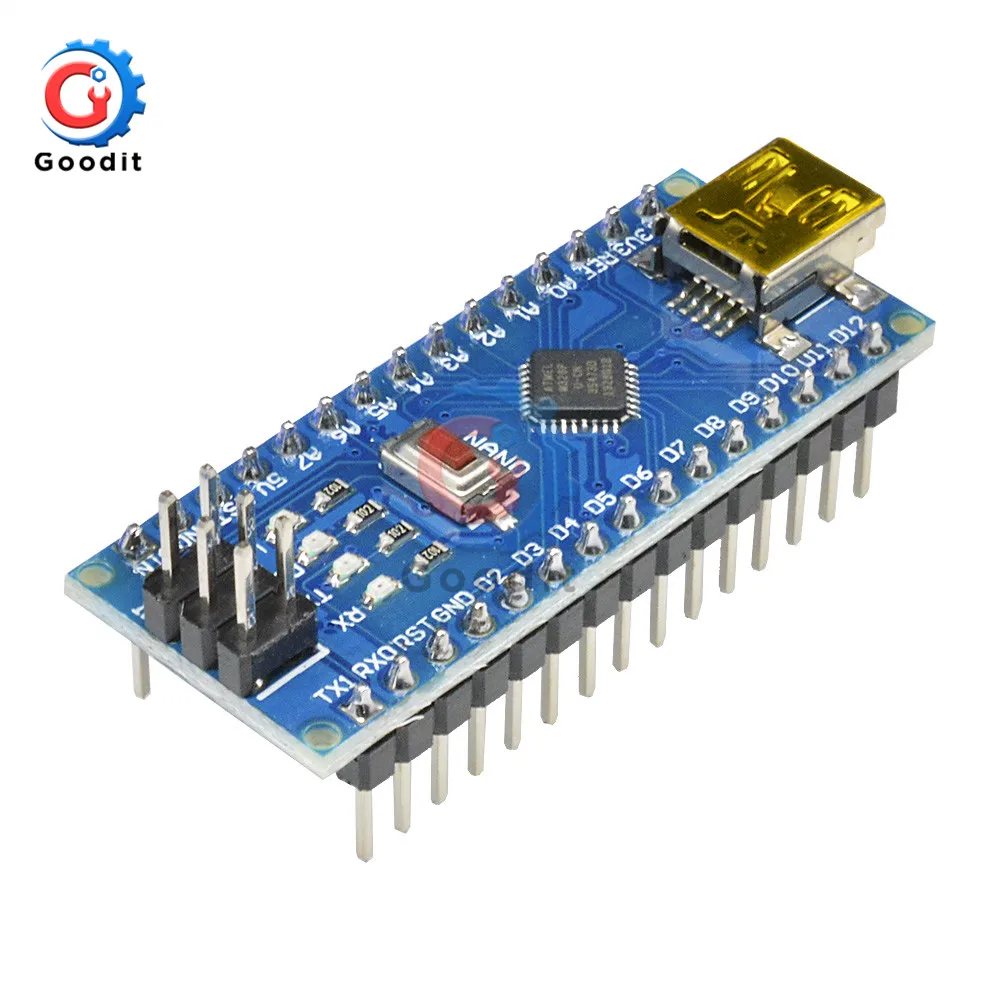 Плата контроллера Mini USB CH340 Nano v3.0 3 0 ATmega328P совместимая с Arduino драйвер V3.0 ATmega328 -