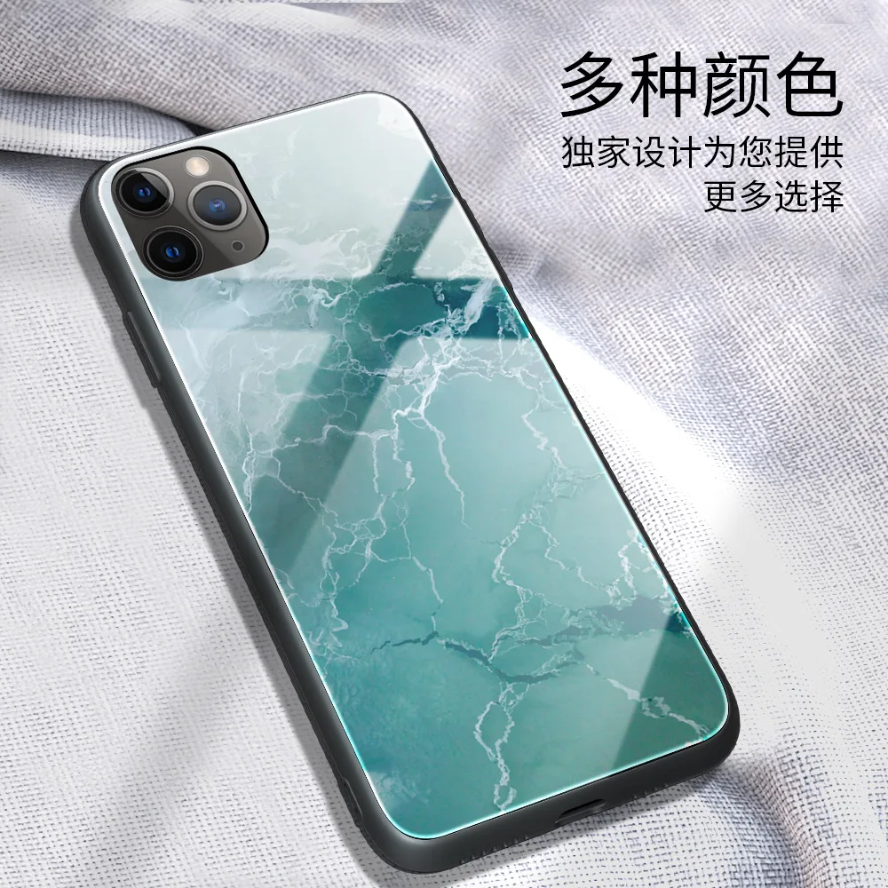 

Fashion Trend GlassmarbleCustom Wholesale Anti-drop Mobile Phone Protective Case For Apple IPhone 12 11 11Pro Max XR XS X 6S 8 7
