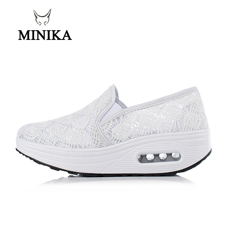 Туфли женские кружевные ульсветильник кие дышащие на платформе с вырезами