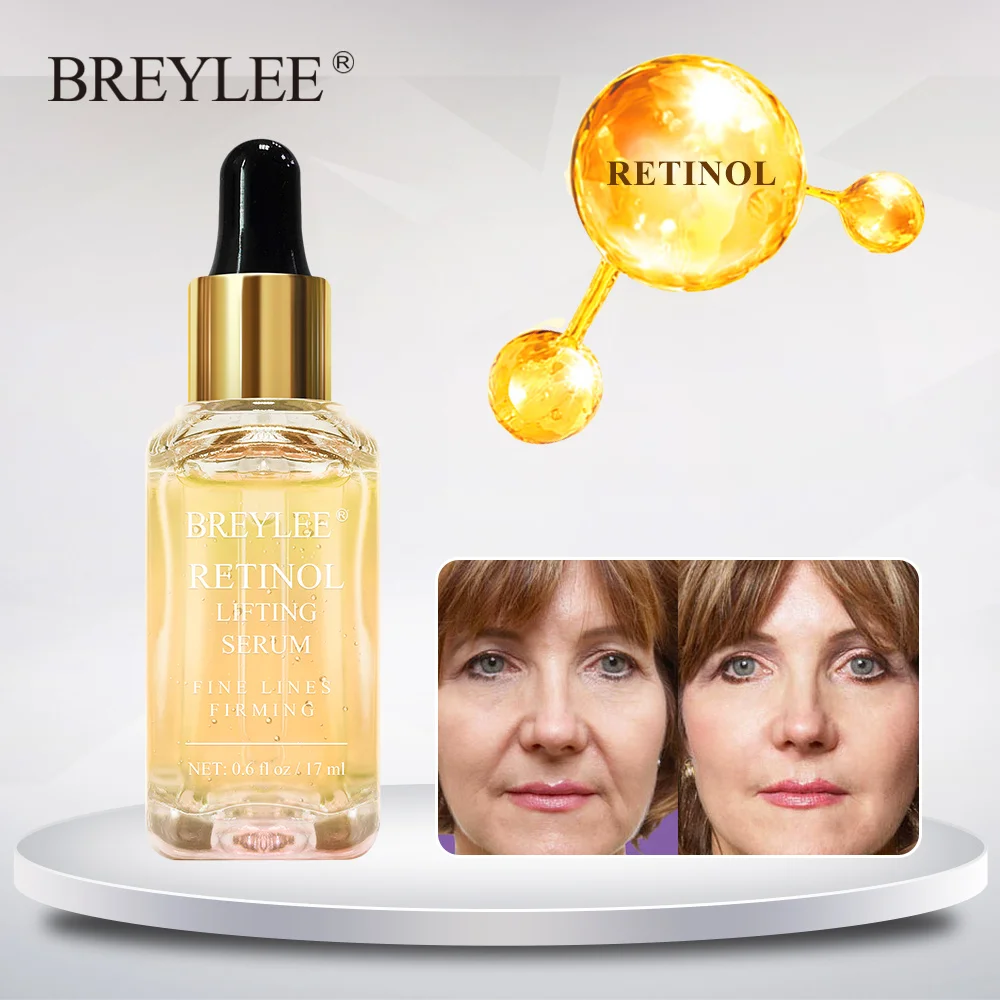 

BREYLEE Retinol Firming Serum Lifting Facial Collagen Essence Anti Remove Wrinkle Anti Aging Face Skin Care Fade Fine Lines 3PCS