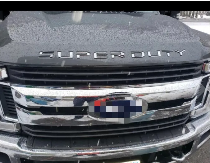 

For 2017-2020 Ford Super Duty F250 F350 F450 Front Hood Or Tailgate Trunk Insert Badges Letters Car Exterior Emblem Dector