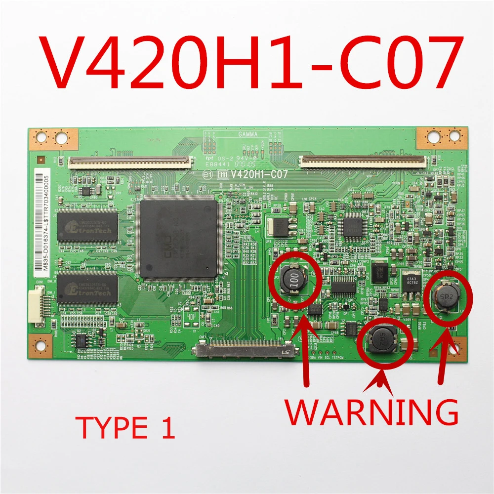 Стандартная логическая плата оригинальная CMO Chi Mei гамма V420H1C 07 V420H1C07