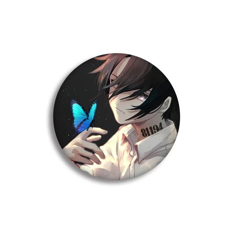 Горячие брелоки для косплея аниме "Обещанная неверлэнд" - Норман, значки-булавки с иконкой Рэя, коллекционные булавки на сумку или одежду.