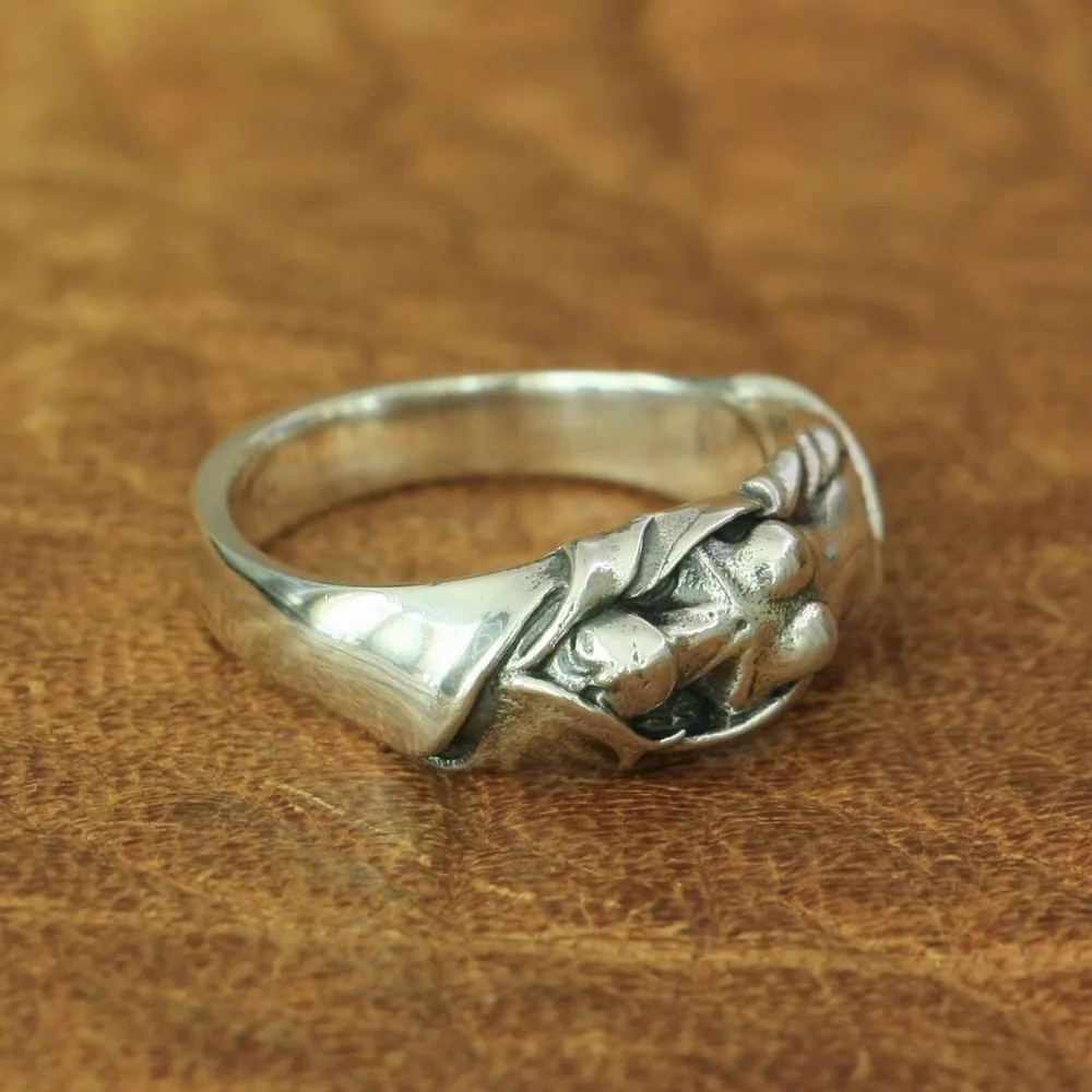 Sexy Naked Angel Ring 925 Sterling Silver Charms Biker Punk TA162 US Size 7~15 | Украшения и аксессуары