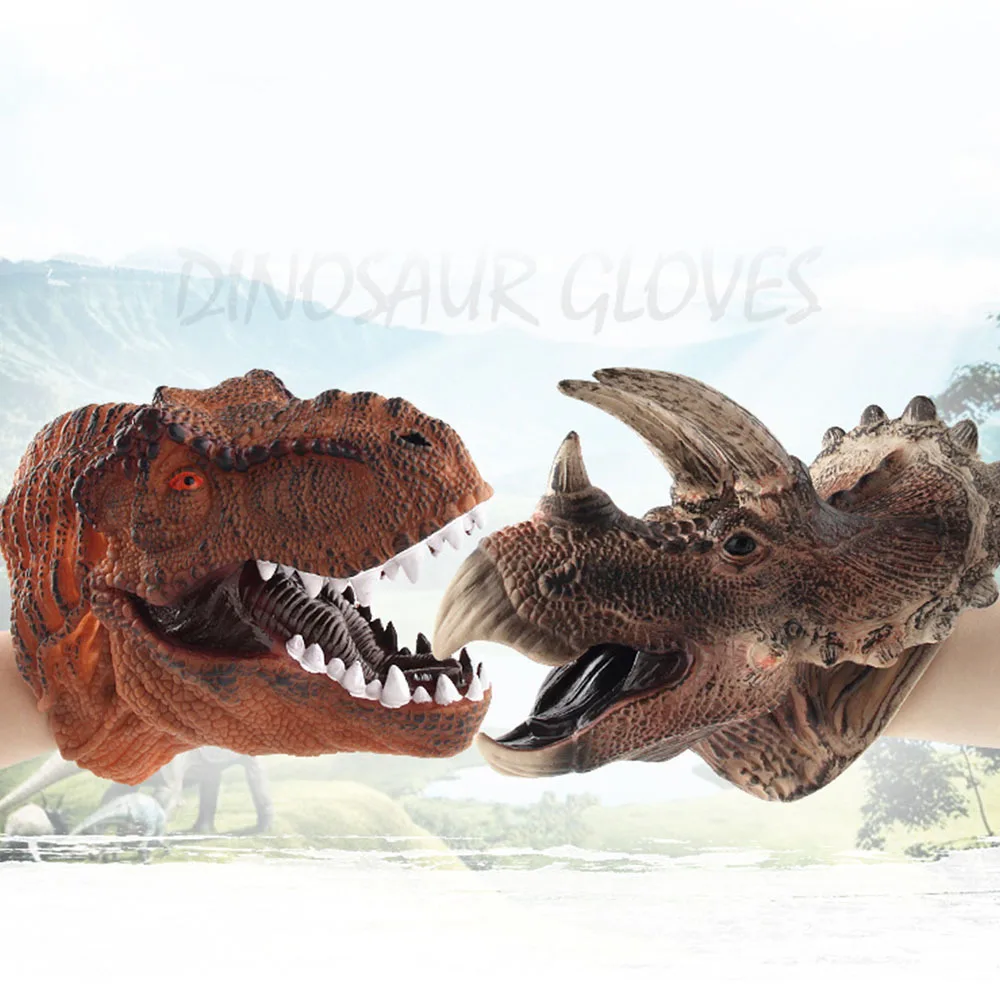 Динозавры ручной кукольный 2019 новый голова дикого животного крокодил Юрского
