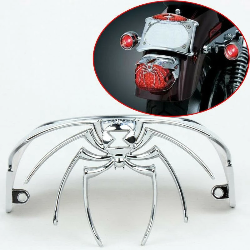 Запчасти для мотоциклов хромированный чехол заднего фонаря подходит FLSTS FLSTSC FLSTN