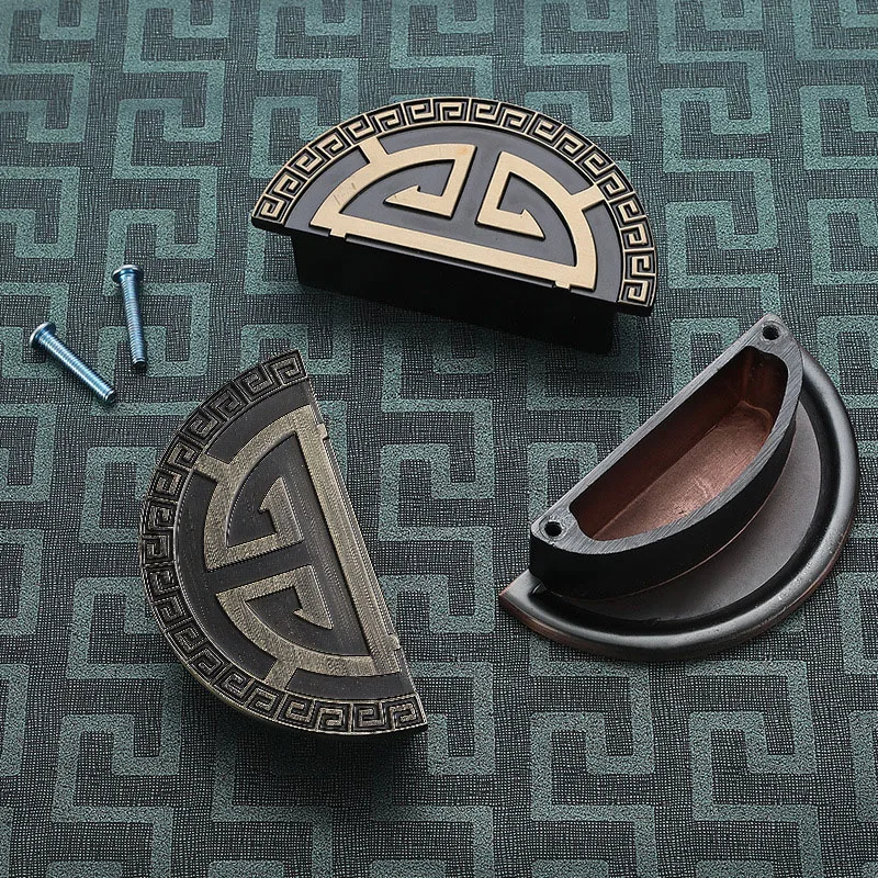 1 комплект круглые ручки из цинкового сплава в китайском стиле для шкафа и мебели