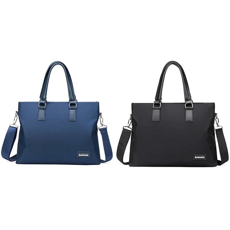 

BANGNISIDAISHU Men's Handbag Business Bag Large-Capacity Horizontal Laptop Bag Adjustable Business Shoulder Bag