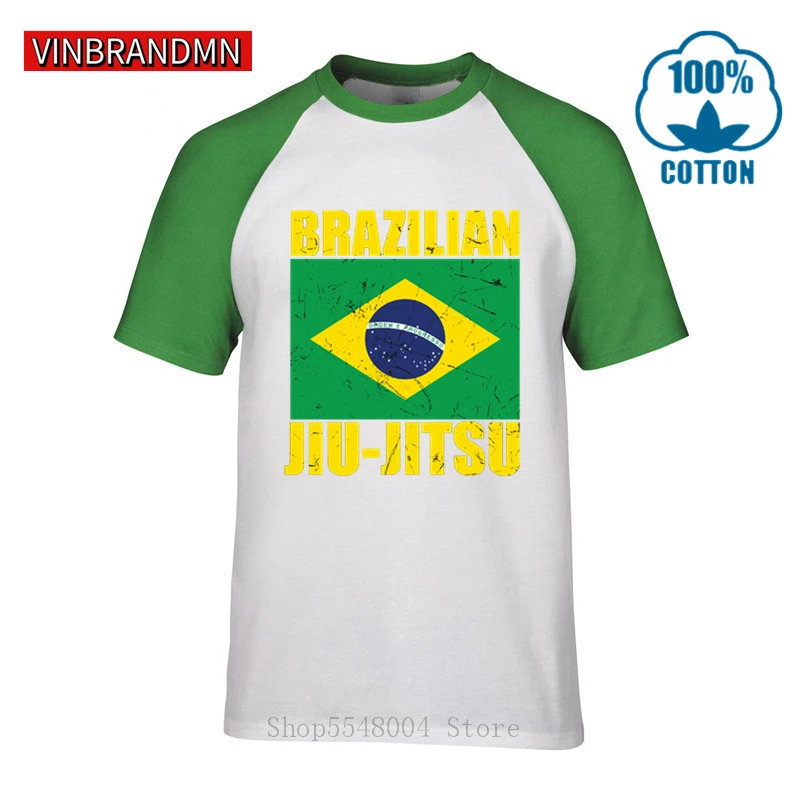 Винтаж Флаг Бразилии Бразильское джиу джицу футболка с надписью: &quotBrazilian Jiu Jitsu