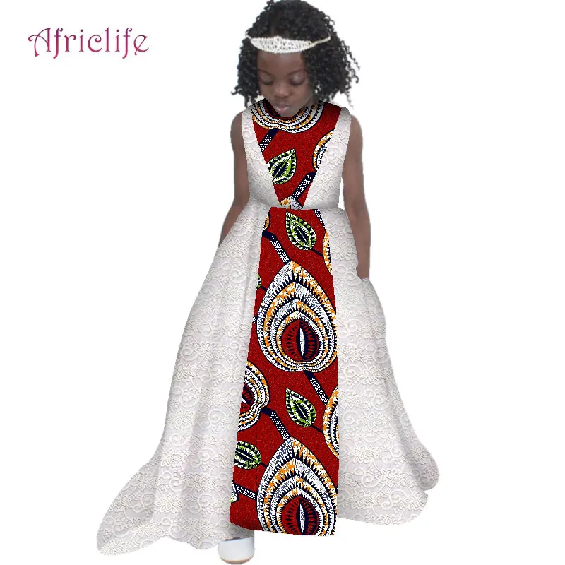 

Flower Children Skirt Beautiful Lace Parchwork Wedding Party Dress for Flower Girl Dresses WYT339