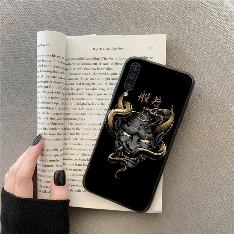 

Japanese samurai oni mask Phone Case For Samsung galaxy A S note 10 7 8 9 20 30 31 40 50 51 70 71 21 s ultra plus