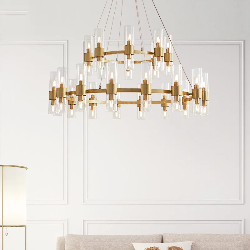 Online Lampade E Lanterne Postmoderne Interamente In Rame Soggiorno Sala Da Pranzo Lampadario Camera Da Letto Semplice Lampada Creativa Di Lusso Per La Casa