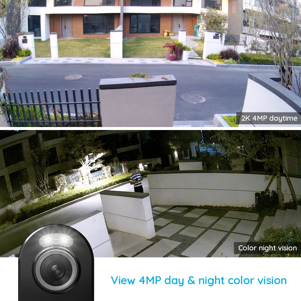 Reolink 4MP WiFi Солнечная энергия Камера Argus 3 человека и автомобиля обнаружения