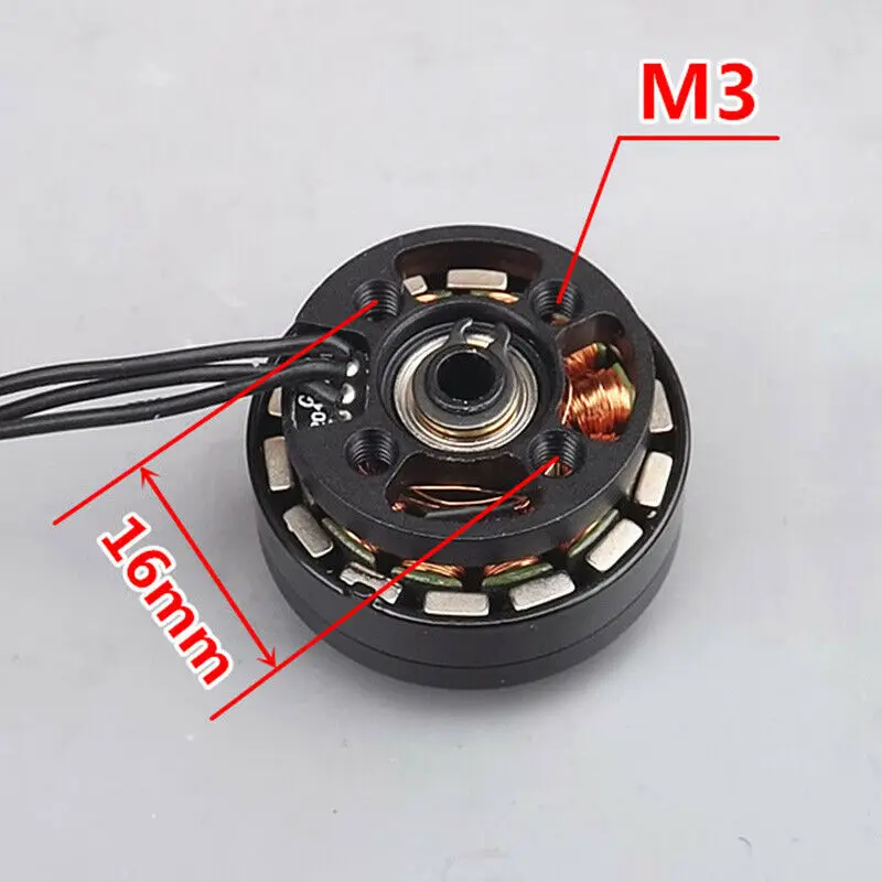 2208 кв DC 12 В Micro Mini PTZ бесщеточный двигатель электрический внешний ротор двойной
