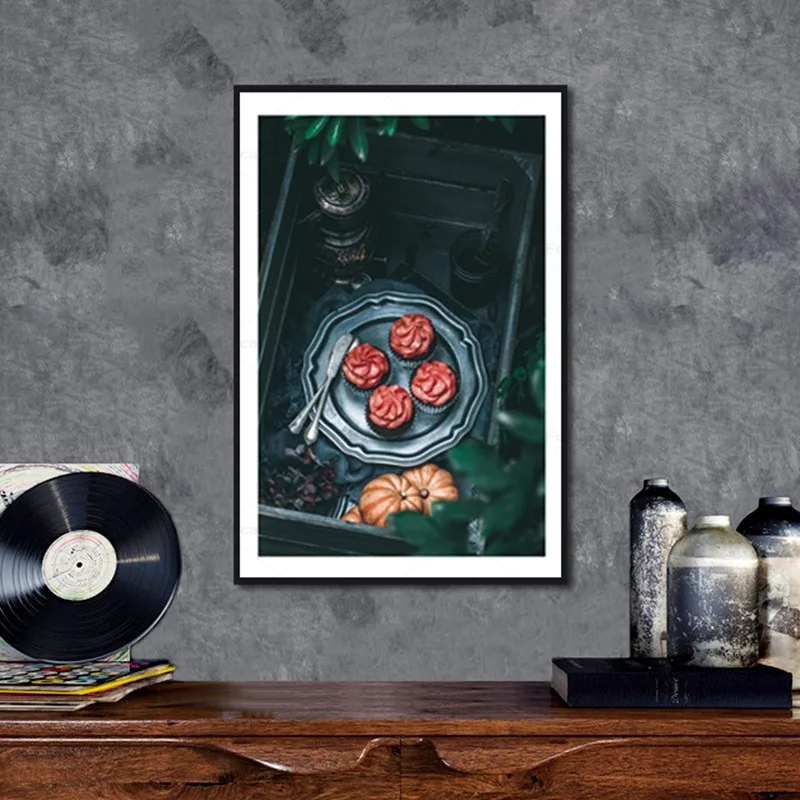 

Nordic Decorative Painting Of Delicious Pastry For Dessert Shop Home Decoration Cake Painting Kitchen Wall Art Pictures No Frame