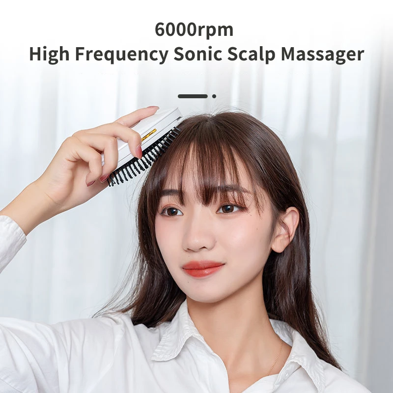 Massage Comb With Water Sprayer 6000rpm Detachable Head Hair Sonic Scalp Moisturize Promote Blood Circulation |