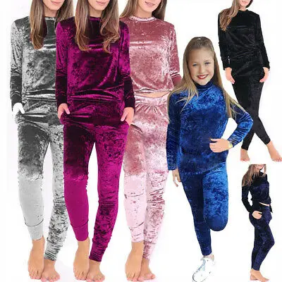 Женские модные однотонные бархатные толстовки с длинным рукавом и брюки