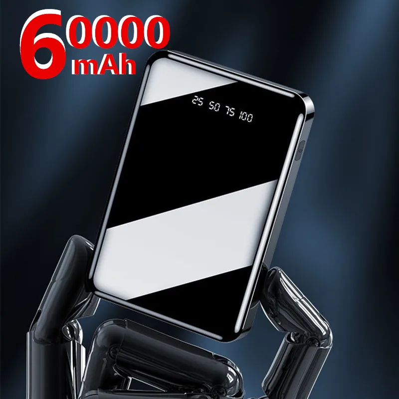 Mini Power Bank 60000mAh USB Charging Portable Charger External Battery Pack For Xiaomi mi 8 iPhone 11 pro Samsung S8 Poverbank | Мобильные