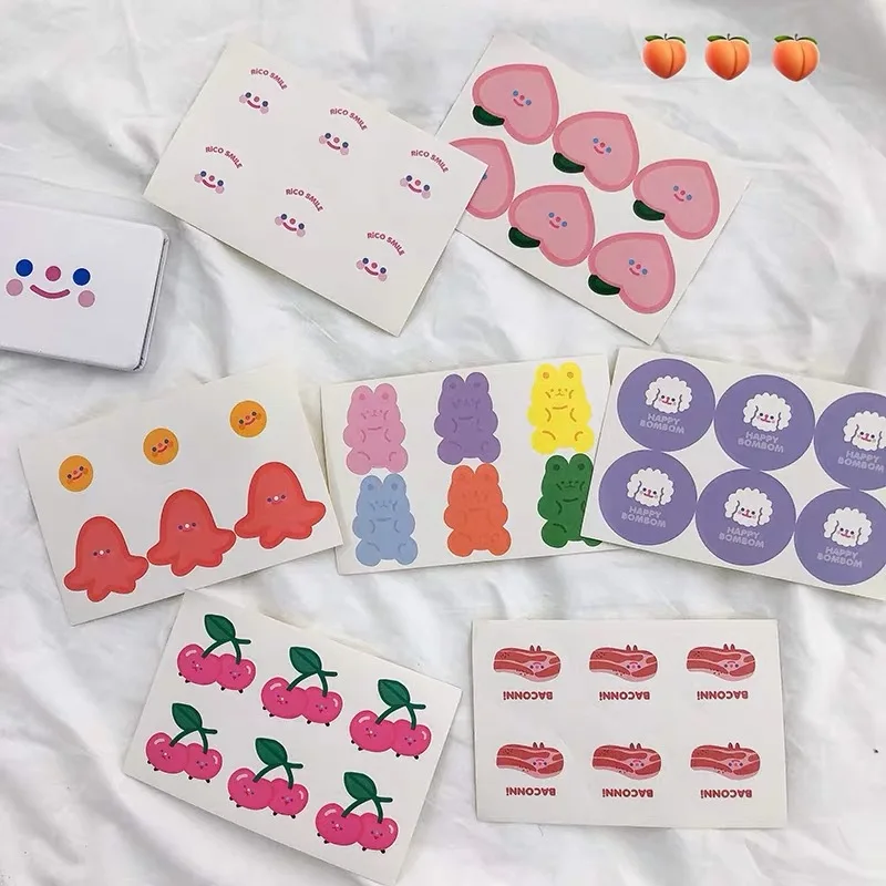 6 шт./лот милые наклейки в Корейском стиле для скрапбукинга альбома дневника