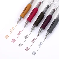 jianwu 5pcsset 0 5mm simple retro press gel pen stationery frosted protective sleeve handguard neutral pen school supplies