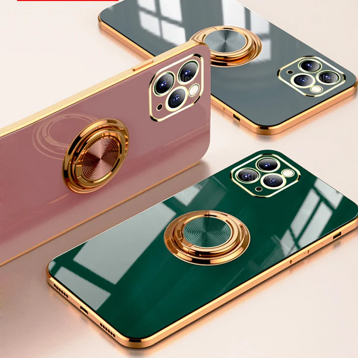 

Silicone Cover For iPhone 13 12 Pro Max 11 Pro Max Case For iPhone13 13 X R Xs Xr 7 8Plus luxury Plating Case for iphone11 Cover