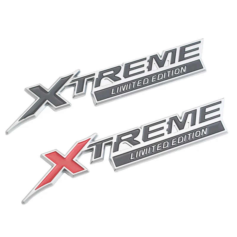 

2 Pcs Letters Emblem XTREME LIMITED EDITION for Toyota Land Cruiser VXL Prado Dubai Side and Trunk Sticker Black Red Car Styling