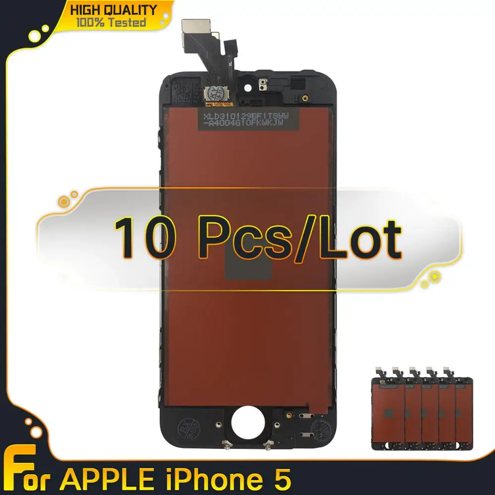 10 шт. ЖК дисплей для Apple iPhone 5 5G высококачественный сенсорный экран дигитайзер в