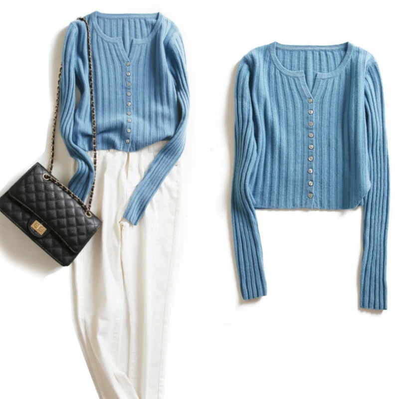 

Sweater Cardigan Women Solid Knitted Loose Thin Elastic Womens Stylish Plus Size 3XL Simple Outerwear Spring Ribbed Casual Retro